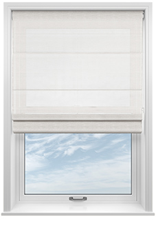 Tanami Voile, Glacier Grey - Roman Blind